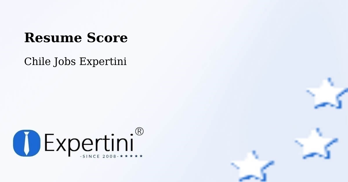 Resume Score & Job Description Match Tool – Angol - Chile Jobs Expertini